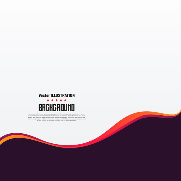 Vettore cool swoosh background banner template illustrazione vettoriale