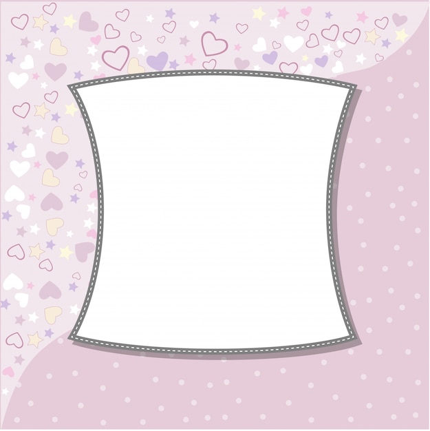 Cool template frame design for greeting card