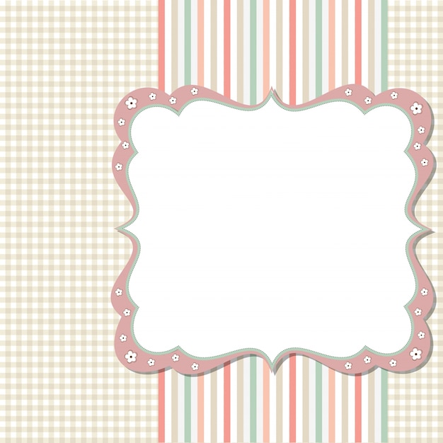 Vector cool template frame design for greeting card