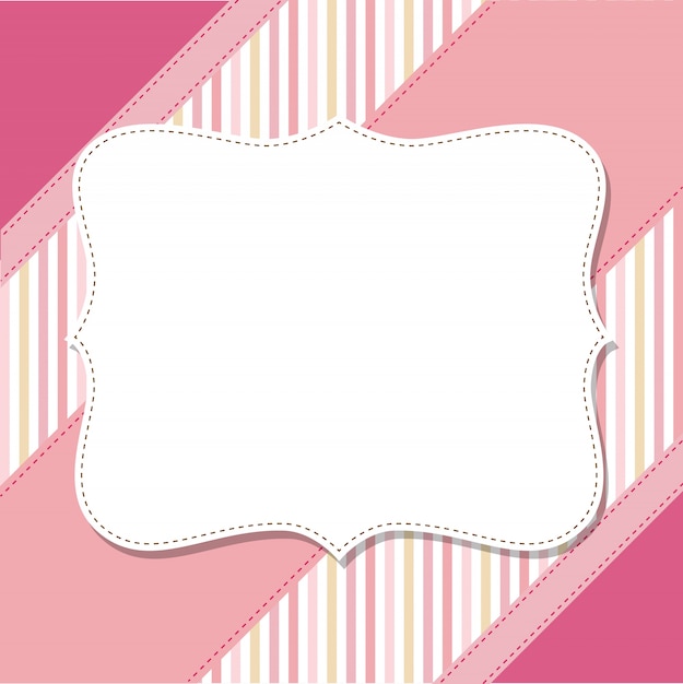 Cool template frame for greeting card