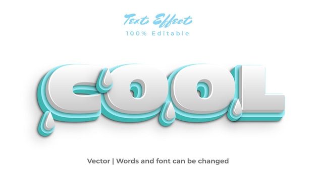 Vector cool text effect design for advertisement poster banner promotion