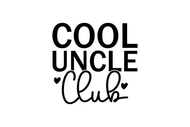 Vector cool uncle club vectorbestand