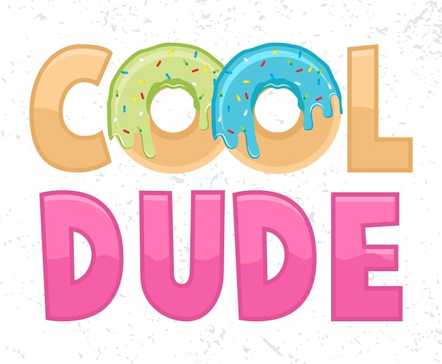 Coole kerel typografie poster concepten