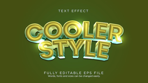 Текстовый эффект Cooler Style Тип шрифта