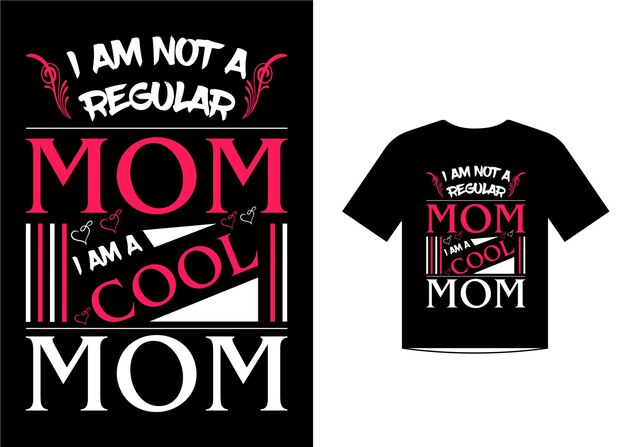 Cooling moeder liefde citaten t-shirt ontwerp sjabloon vector voor moederdag