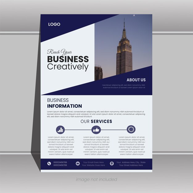 Vector cooperate business flyer design