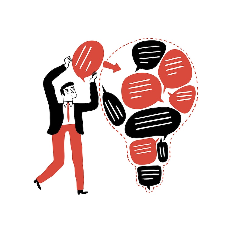 Vector cooperation business concept illustration
