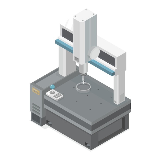 Vector coördinaten meetmachine isometrisch