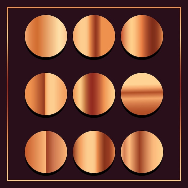 Vector copper gradient