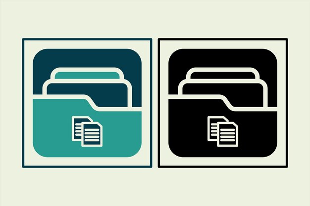 Copy Folder icon icon related to UI elements suitable for web site app user interfaceselement printable etc solid icon style simple vector design editable