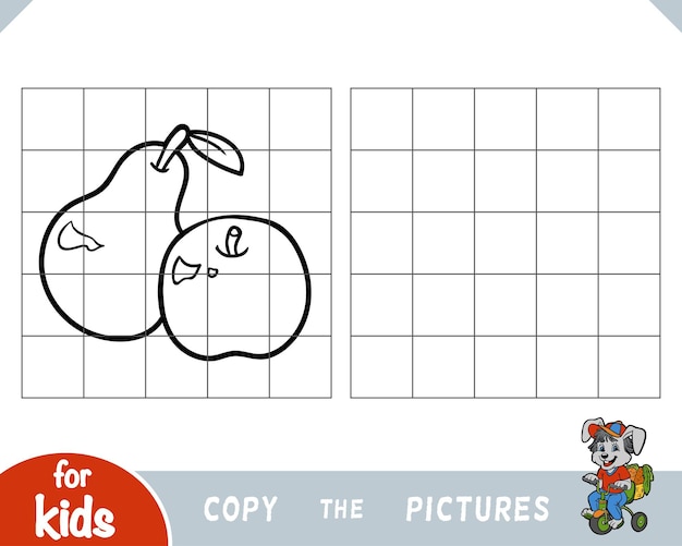 子供向け絵教育ゲーム リンゴとナシのコピー