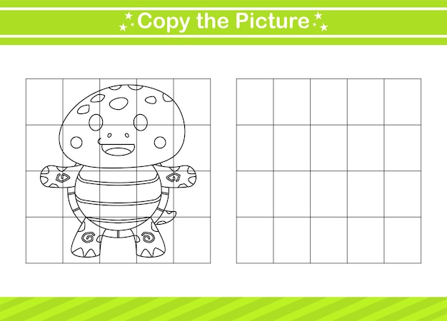 Copy the picture Educational game for kindergarten and preschool.worksheet game for children