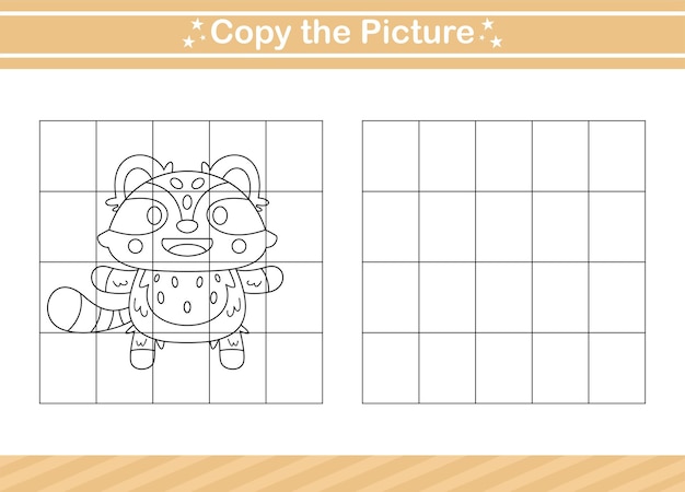 copy the picture Educational game for kindergarten and preschool.worksheet game for kids