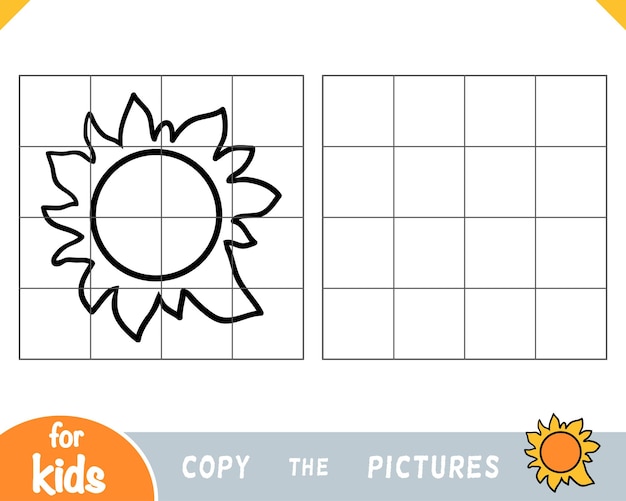 어린이를 위한 그림 게임 복사 Sun