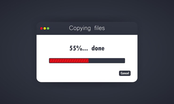 Vector copying files or files transfer process