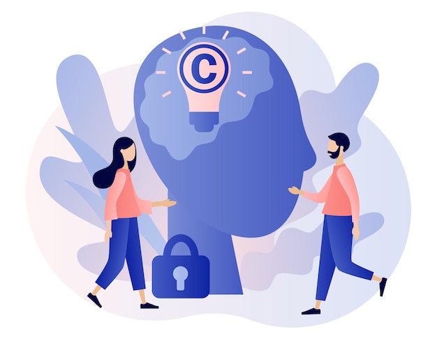 copyright intellectual property tiny authors protecting idea's legal information with trademark