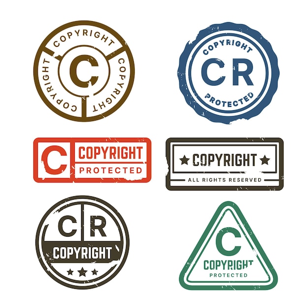 Copyright stamps collection