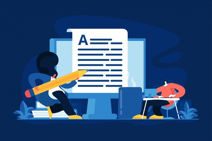 वेक्टर copywriting concept vector illustration