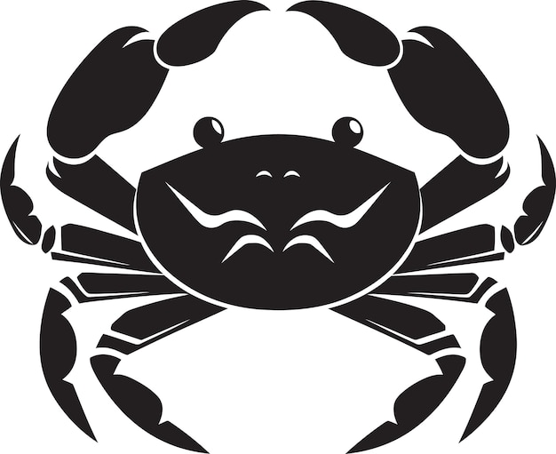 Vector coral crest crab vector emblem wave warrior vector crab symbol