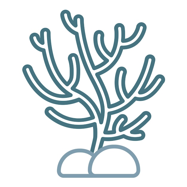 Coral Flat Illustration