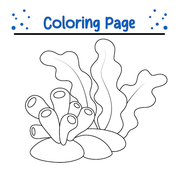 coral reef coloring page Sea coloring book