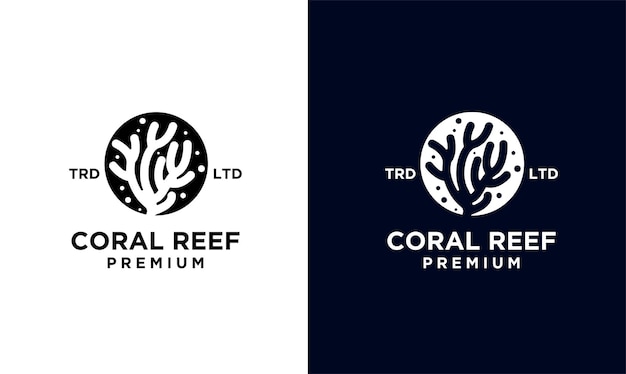 Coral reef logo vector graphic for any business