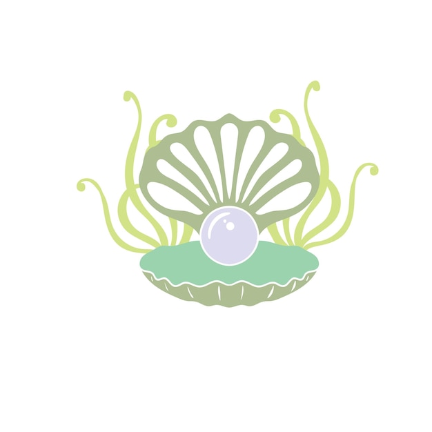 Coral with Seashells svg vector