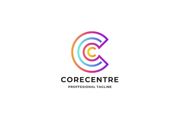 Core Centre Letter C Logo