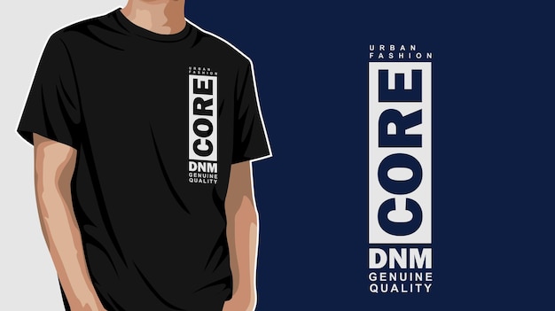 Core denim grafisch T-shirt