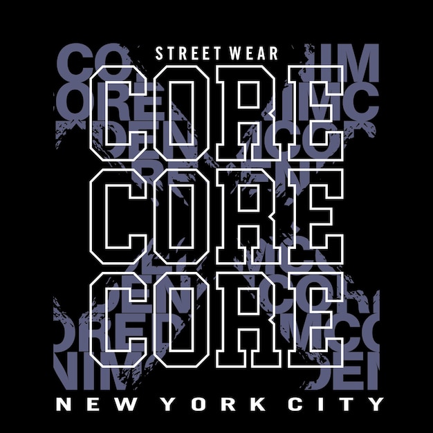 Core effect X grunge design typography vector graphic illustration for printing tshirts and others