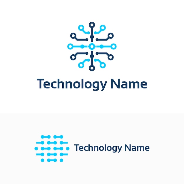 Modello di progettazione di core tech logo