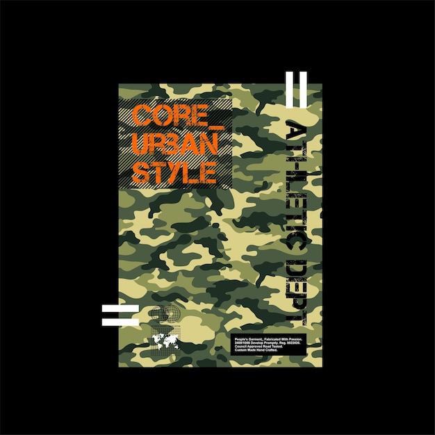 core urban style camo vintage fashion