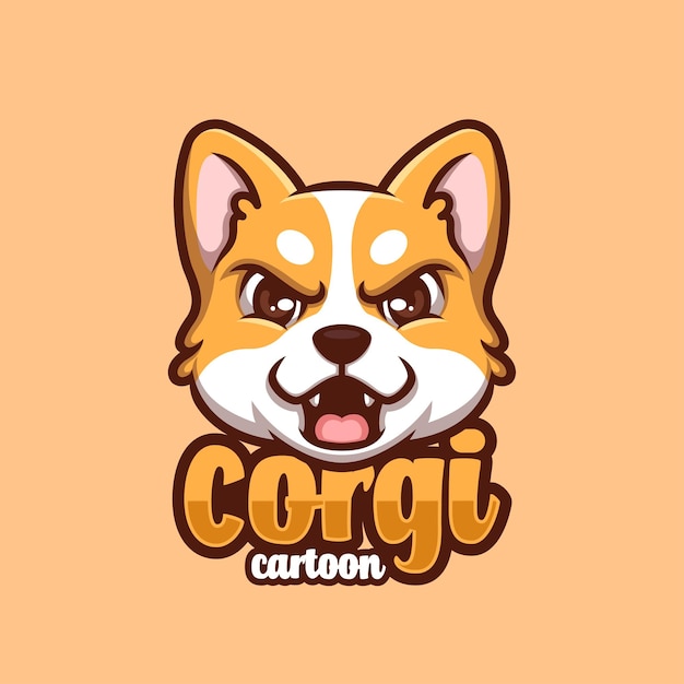 Corgi Cartoon Logo