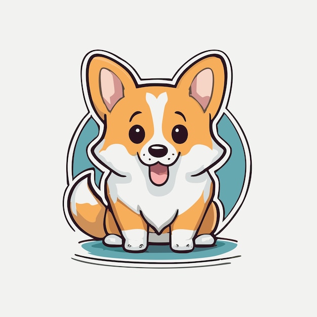 Vector corgi_dog_8