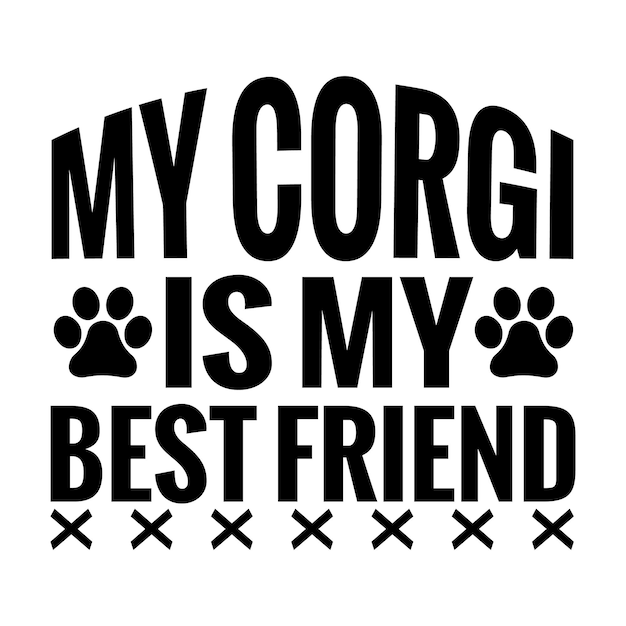 Corgi hond grappig zeggen SVG ontwerp