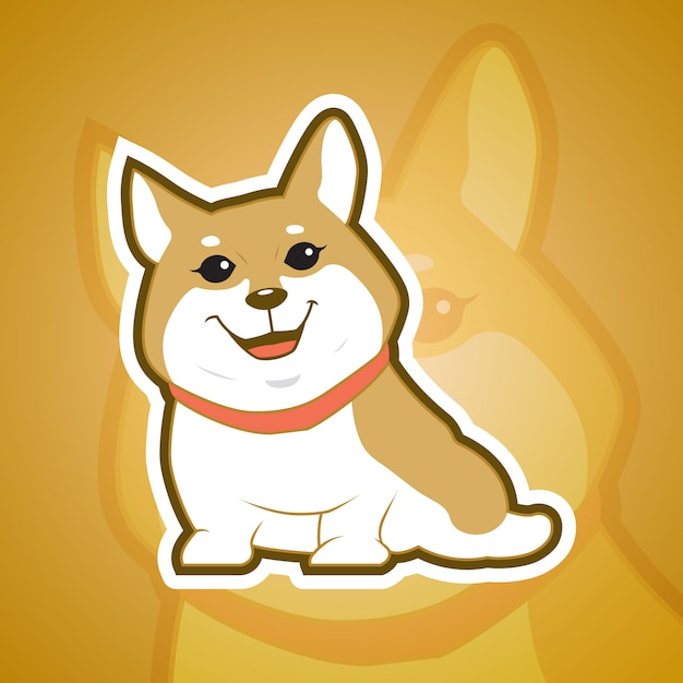 Corgy Dog Mascot