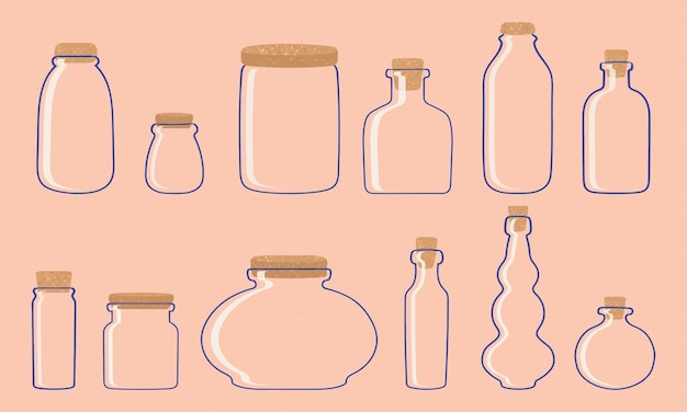 Cork Jars and Bottles