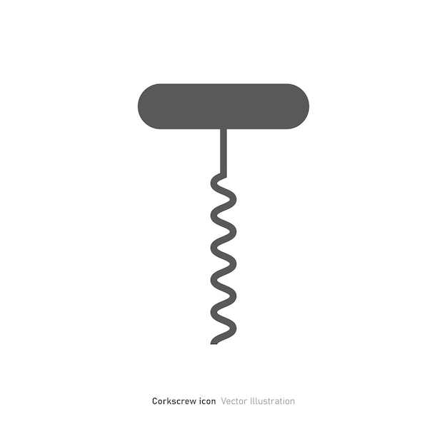 Corkscrew icon design vector illustration