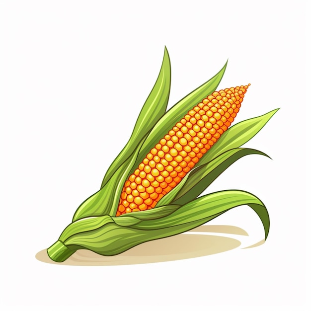 Vector corn cartoon vector