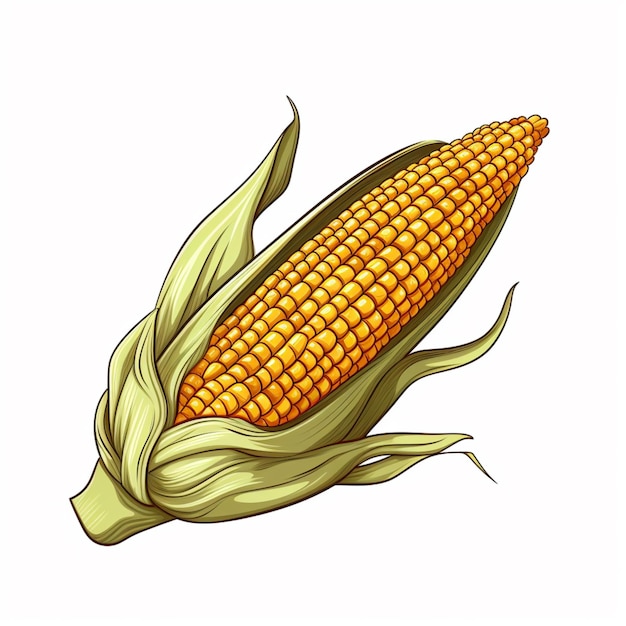 Vector corn cartoon vector