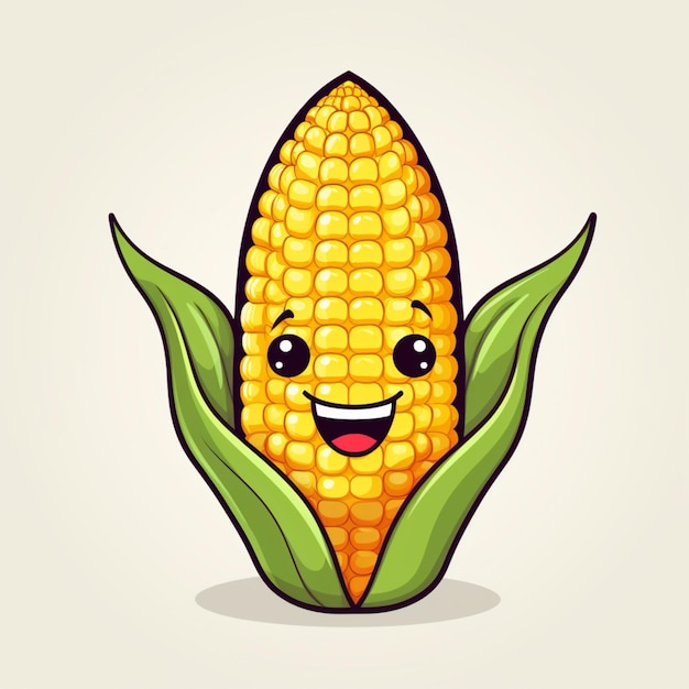 Corn cartoon vector