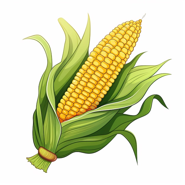 Vector corn cartoon vector