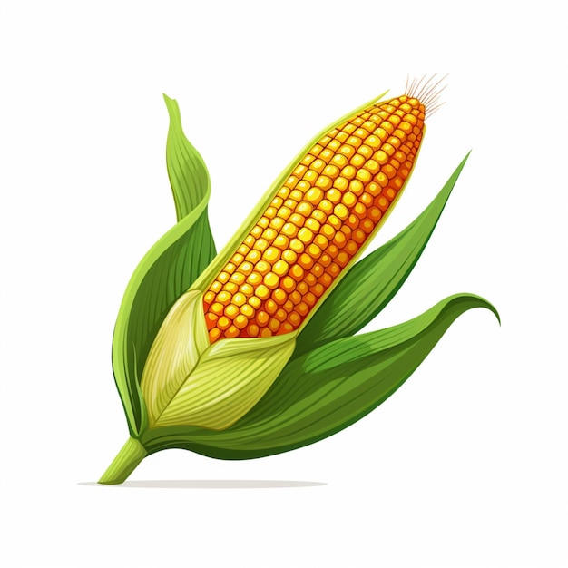 Vector corn cartoon vector