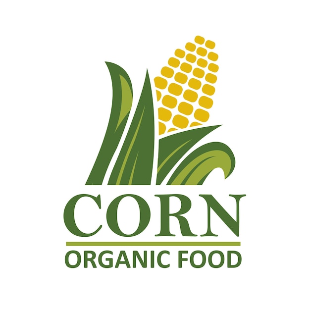 Vector corn cob emblem