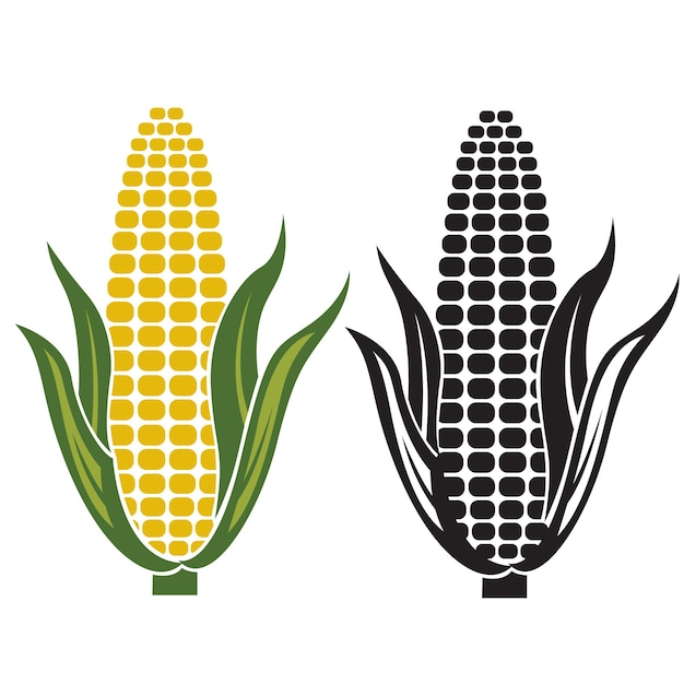 Vector corn cob icons