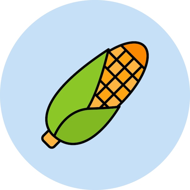 Corn flat illustration