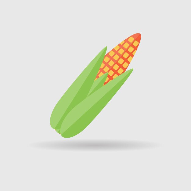 Vector corn flat object