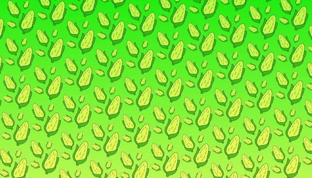 Corn fruits Background Pattern Design