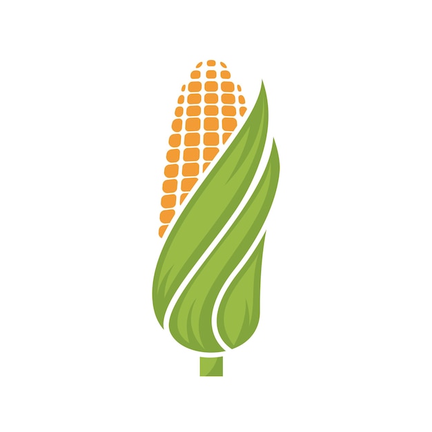 corn logo illustration vector