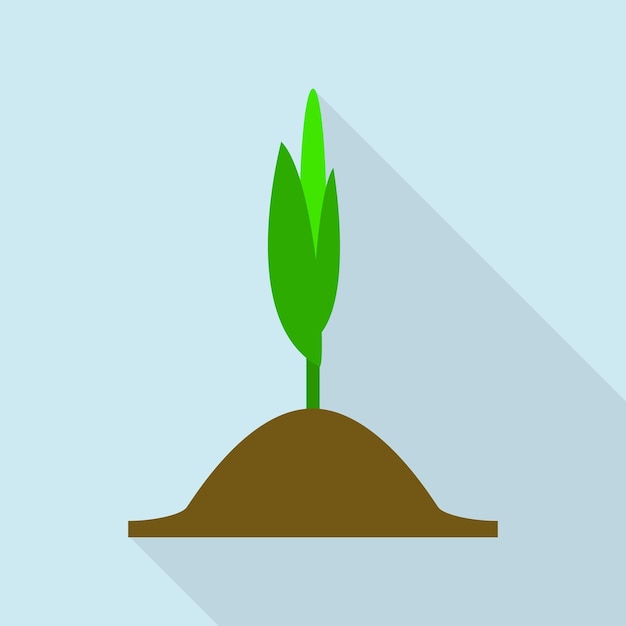 Vettore icona della pianta di mais illustrazione piatta dell'icona vettoriale della pianta di mais per il web design